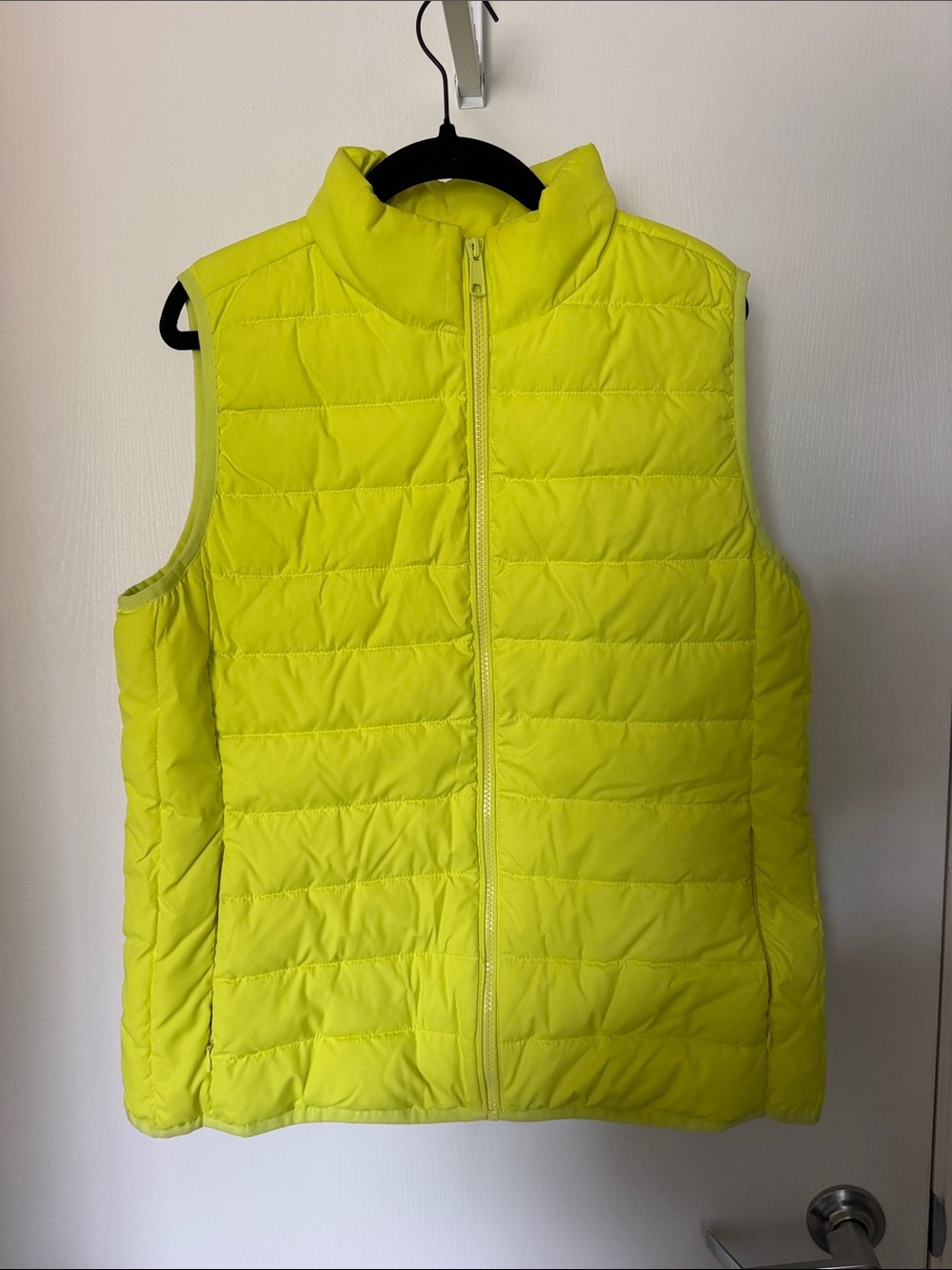 J. Crew Women’s Neon Yellow Packable Puffer Vest